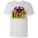 T-Shirts Heather White / S Dont Skip Leg Day Men's Triblend T-Shirt