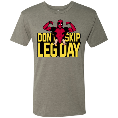 T-Shirts Venetian Grey / S Dont Skip Leg Day Men's Triblend T-Shirt