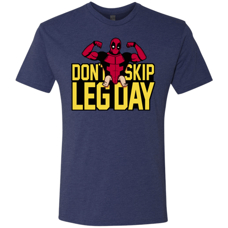 T-Shirts Vintage Navy / S Dont Skip Leg Day Men's Triblend T-Shirt