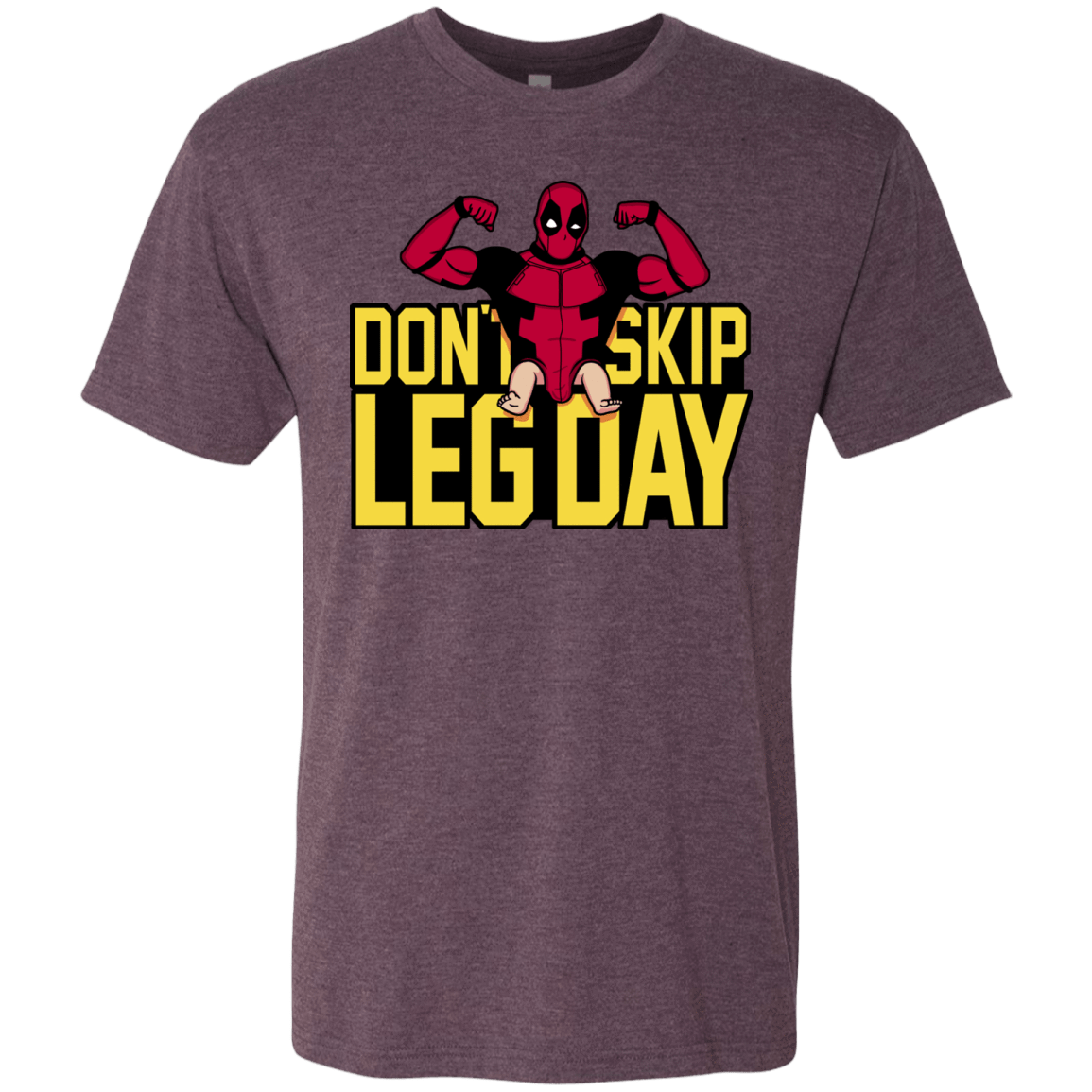 T-Shirts Vintage Purple / S Dont Skip Leg Day Men's Triblend T-Shirt