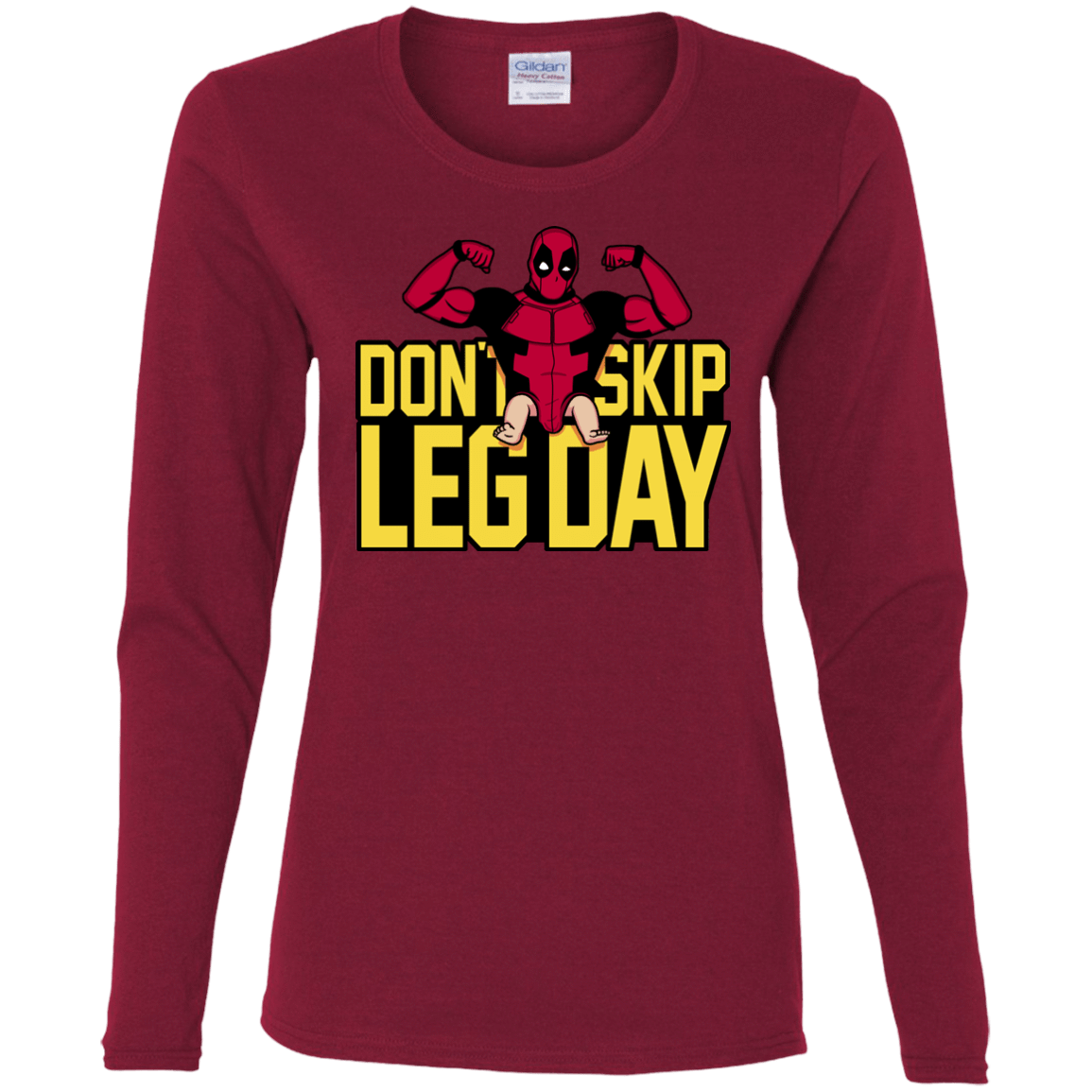 T-Shirts Cardinal / S Dont Skip Leg Day Women's Long Sleeve T-Shirt