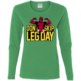 T-Shirts Irish Green / S Dont Skip Leg Day Women's Long Sleeve T-Shirt