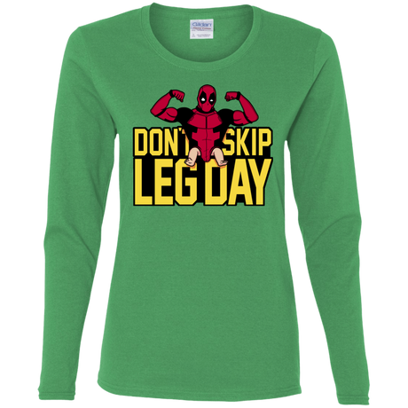 T-Shirts Irish Green / S Dont Skip Leg Day Women's Long Sleeve T-Shirt