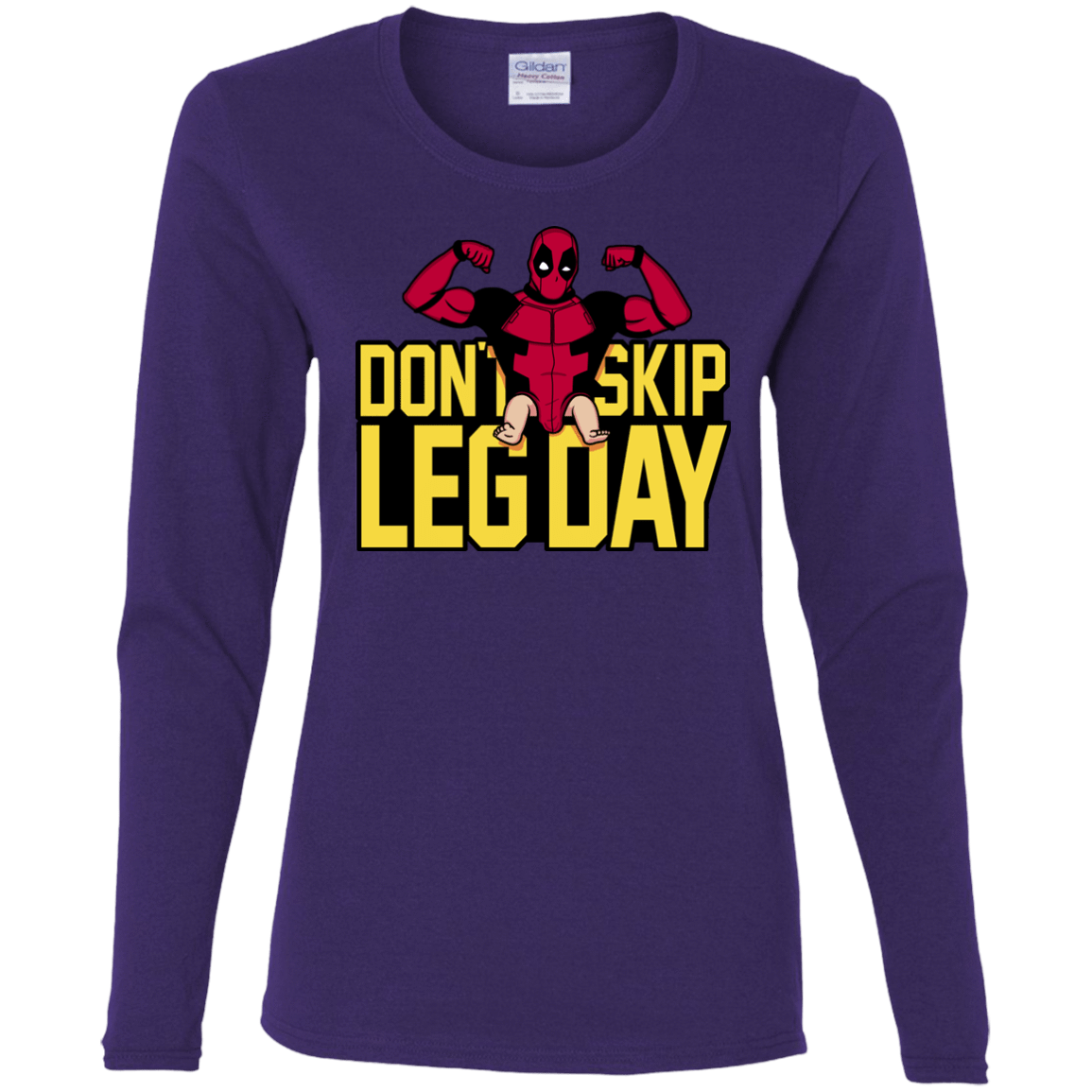 T-Shirts Purple / S Dont Skip Leg Day Women's Long Sleeve T-Shirt