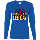 T-Shirts Royal / S Dont Skip Leg Day Women's Long Sleeve T-Shirt