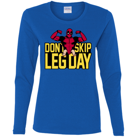 T-Shirts Royal / S Dont Skip Leg Day Women's Long Sleeve T-Shirt