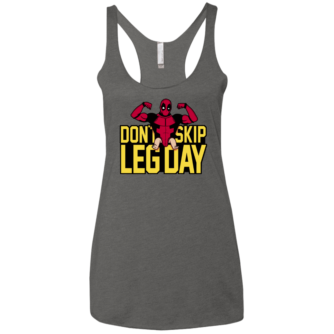 T-Shirts Premium Heather / X-Small Dont Skip Leg Day Women's Triblend Racerback Tank