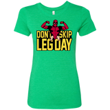 T-Shirts Envy / S Dont Skip Leg Day Women's Triblend T-Shirt