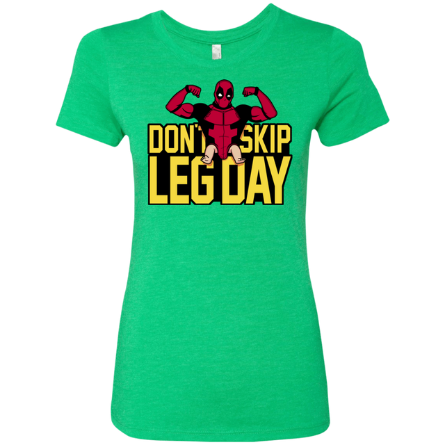 T-Shirts Envy / S Dont Skip Leg Day Women's Triblend T-Shirt