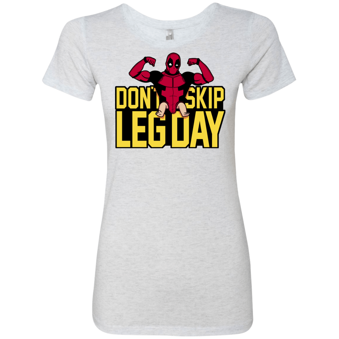 T-Shirts Heather White / S Dont Skip Leg Day Women's Triblend T-Shirt