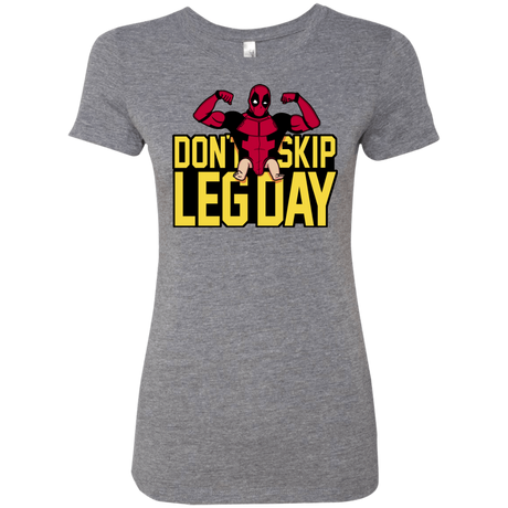 T-Shirts Premium Heather / S Dont Skip Leg Day Women's Triblend T-Shirt