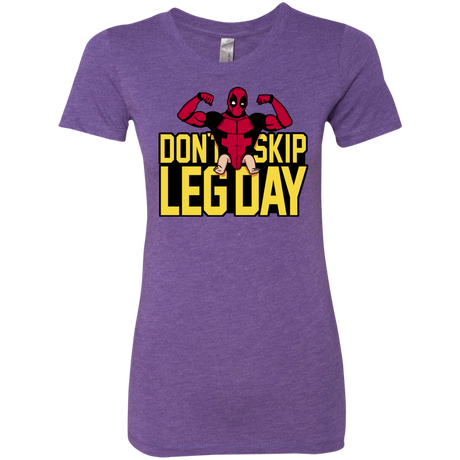 T-Shirts Purple Rush / S Dont Skip Leg Day Women's Triblend T-Shirt