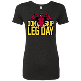 T-Shirts Vintage Black / S Dont Skip Leg Day Women's Triblend T-Shirt