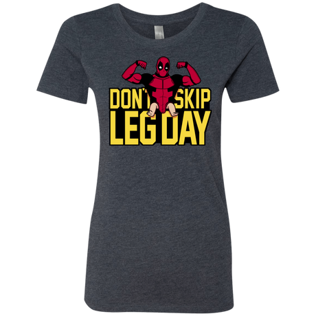 T-Shirts Vintage Navy / S Dont Skip Leg Day Women's Triblend T-Shirt