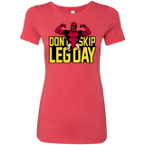 T-Shirts Vintage Red / S Dont Skip Leg Day Women's Triblend T-Shirt
