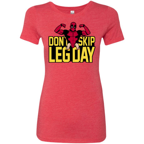 T-Shirts Vintage Red / S Dont Skip Leg Day Women's Triblend T-Shirt