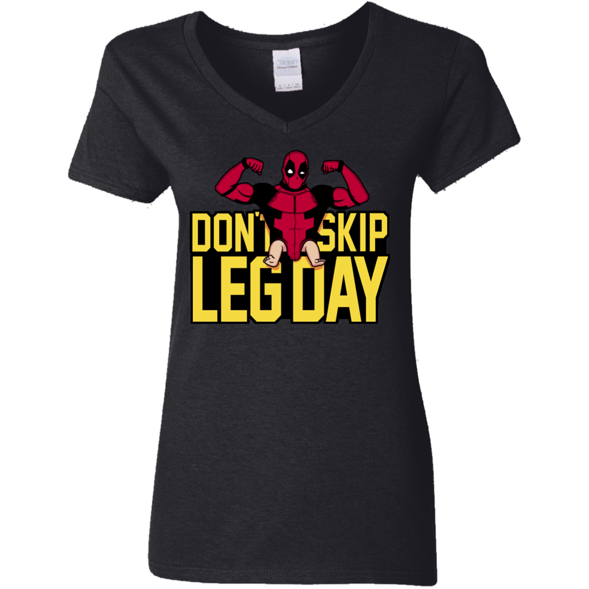 T-Shirts Black / S Dont Skip Leg Day Women's V-Neck T-Shirt