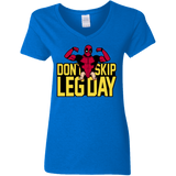 T-Shirts Royal / S Dont Skip Leg Day Women's V-Neck T-Shirt