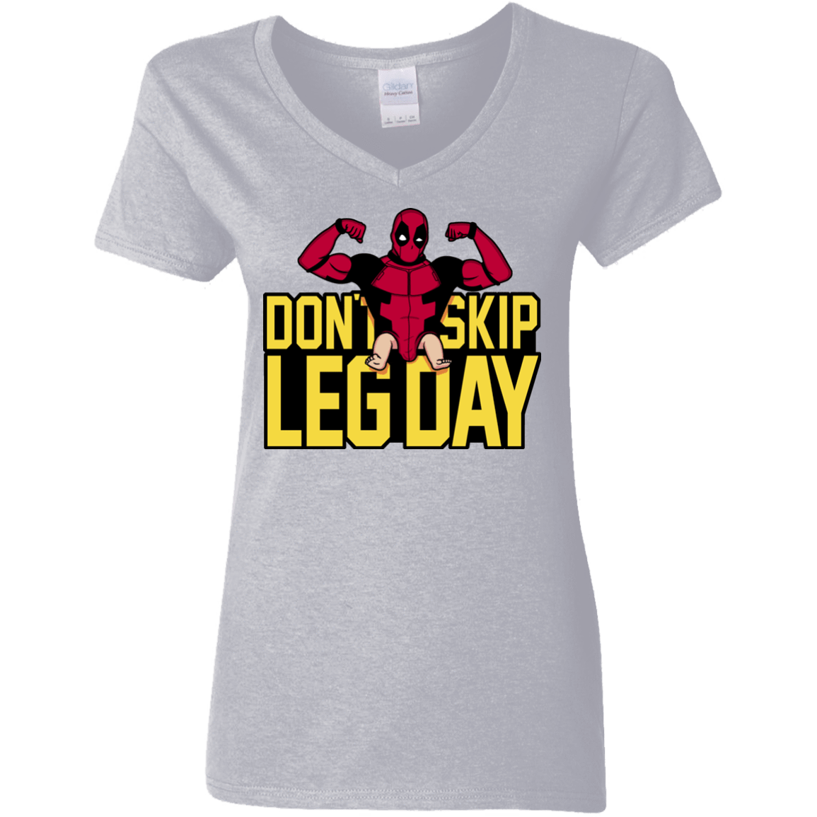 T-Shirts Sport Grey / S Dont Skip Leg Day Women's V-Neck T-Shirt