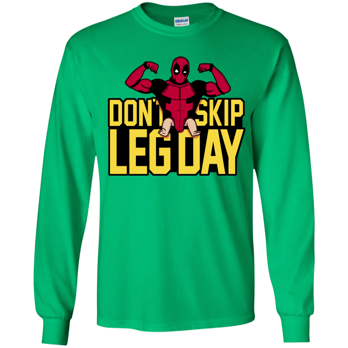 T-Shirts Irish Green / YS Dont Skip Leg Day Youth Long Sleeve T-Shirt