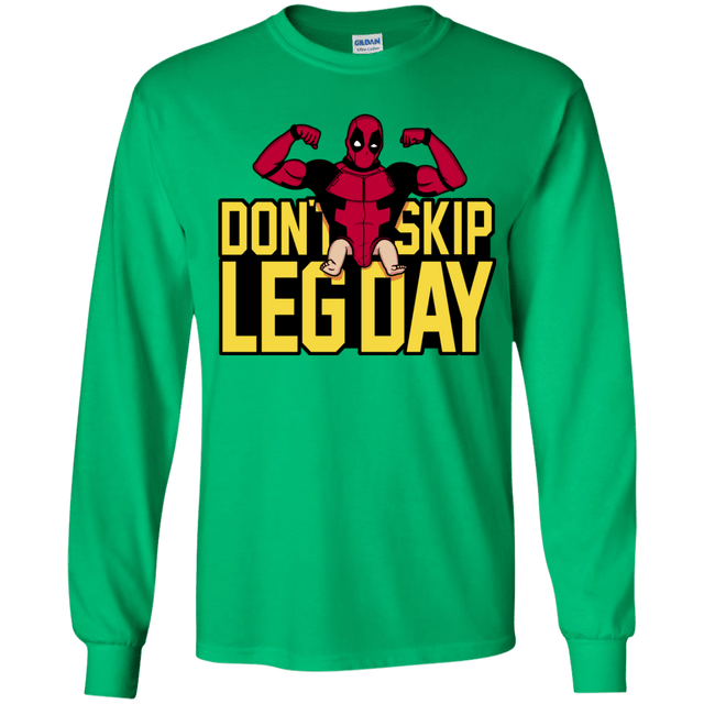 T-Shirts Irish Green / YS Dont Skip Leg Day Youth Long Sleeve T-Shirt