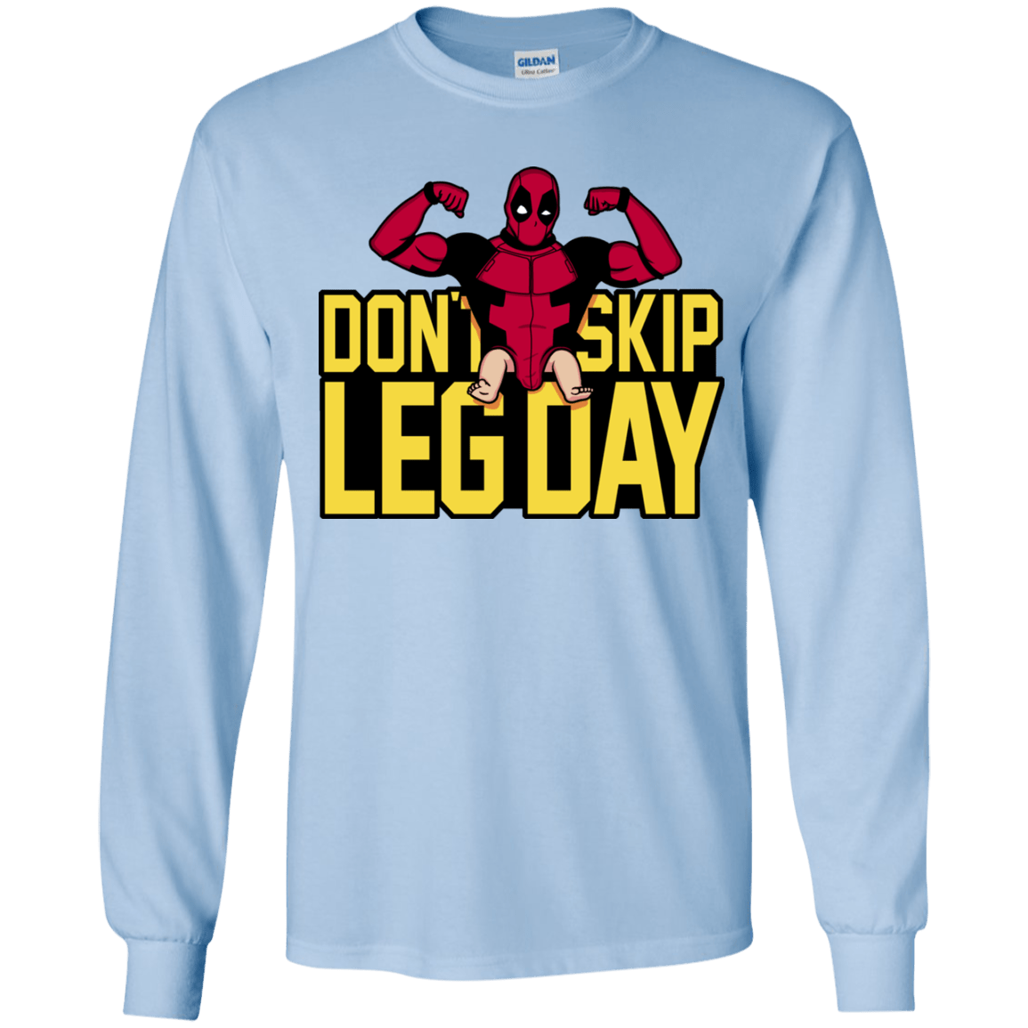 T-Shirts Light Blue / YS Dont Skip Leg Day Youth Long Sleeve T-Shirt