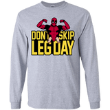 T-Shirts Sport Grey / YS Dont Skip Leg Day Youth Long Sleeve T-Shirt