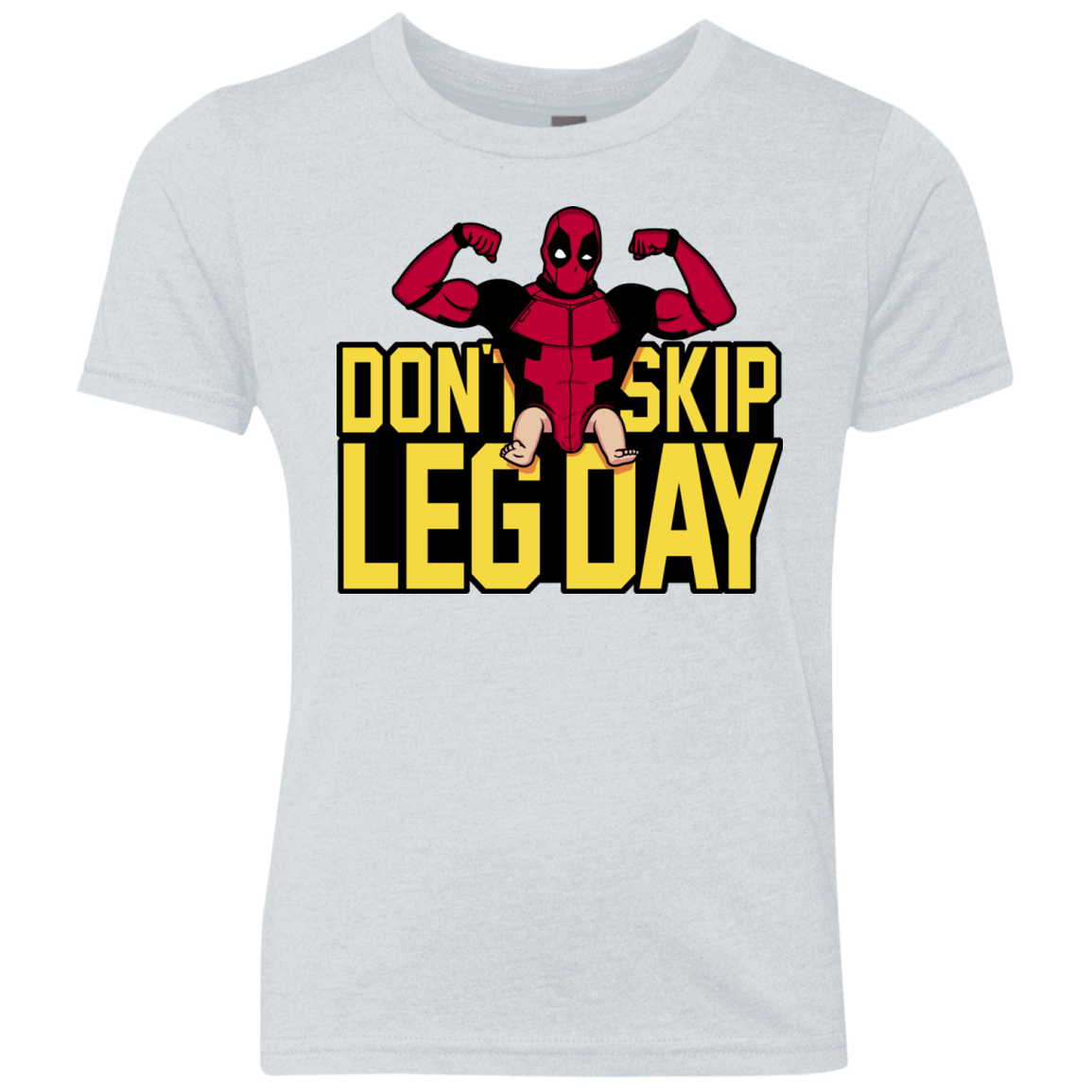T-Shirts Heather White / YXS Dont Skip Leg Day Youth Triblend T-Shirt