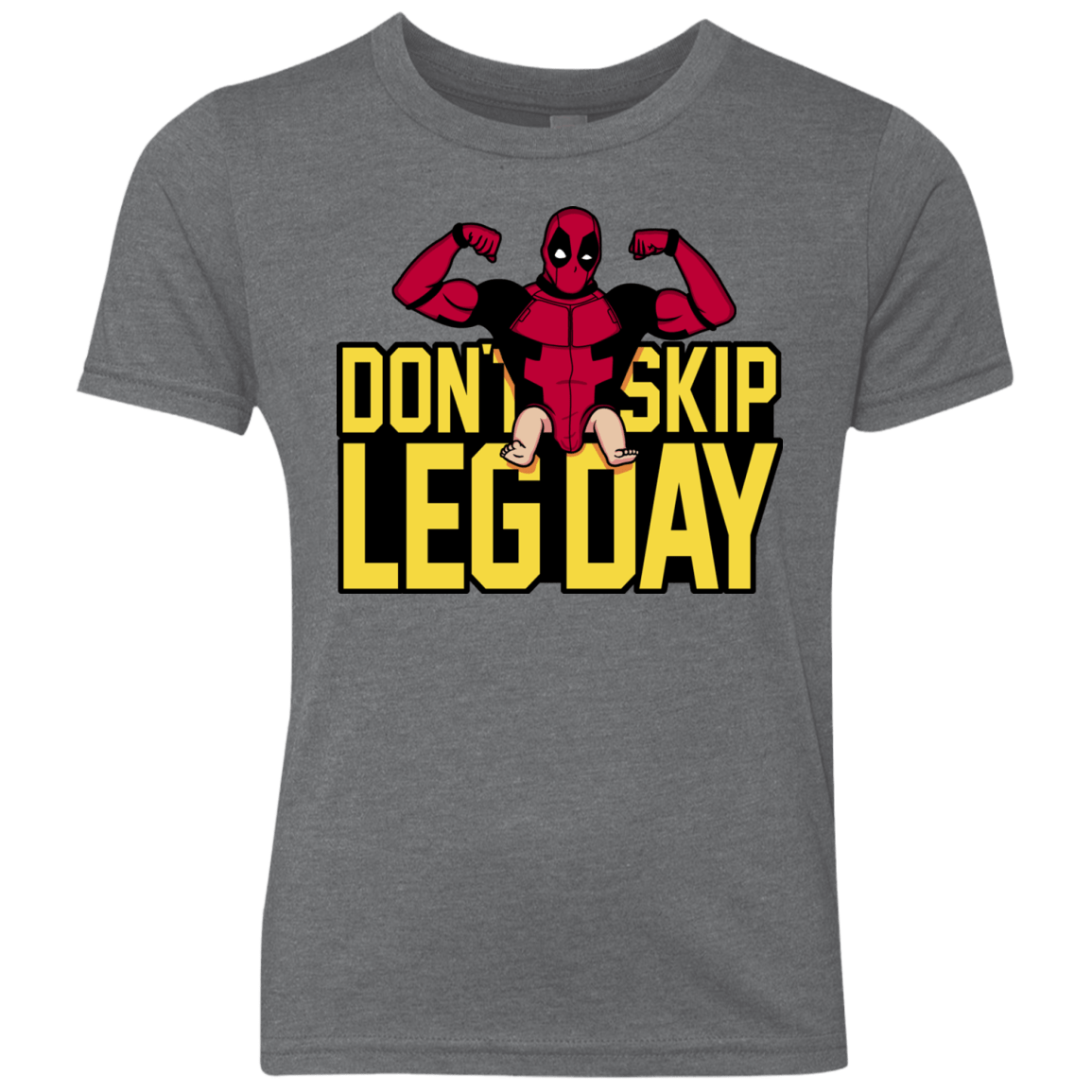 T-Shirts Premium Heather / YXS Dont Skip Leg Day Youth Triblend T-Shirt