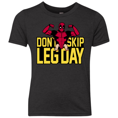 T-Shirts Vintage Black / YXS Dont Skip Leg Day Youth Triblend T-Shirt