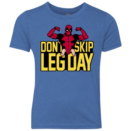 T-Shirts Vintage Royal / YXS Dont Skip Leg Day Youth Triblend T-Shirt