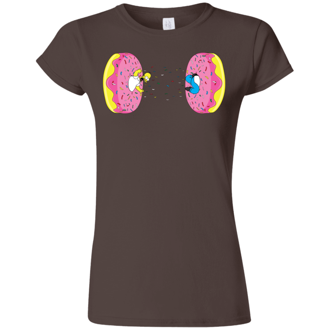 T-Shirts Dark Chocolate / S Donut Portal Junior Slimmer-Fit T-Shirt