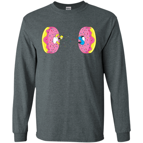 T-Shirts Dark Heather / S Donut Portal Men's Long Sleeve T-Shirt