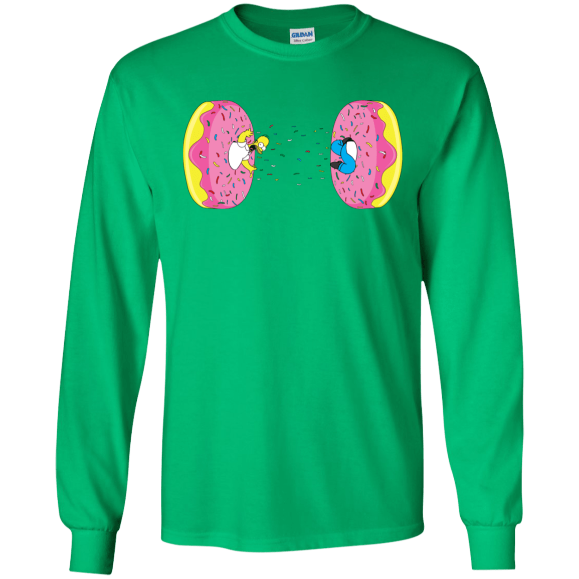 T-Shirts Irish Green / S Donut Portal Men's Long Sleeve T-Shirt