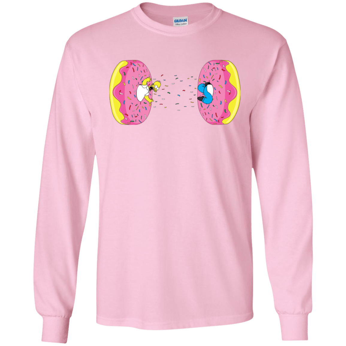 T-Shirts Light Pink / S Donut Portal Men's Long Sleeve T-Shirt