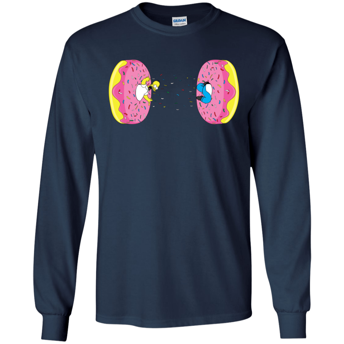 T-Shirts Navy / S Donut Portal Men's Long Sleeve T-Shirt