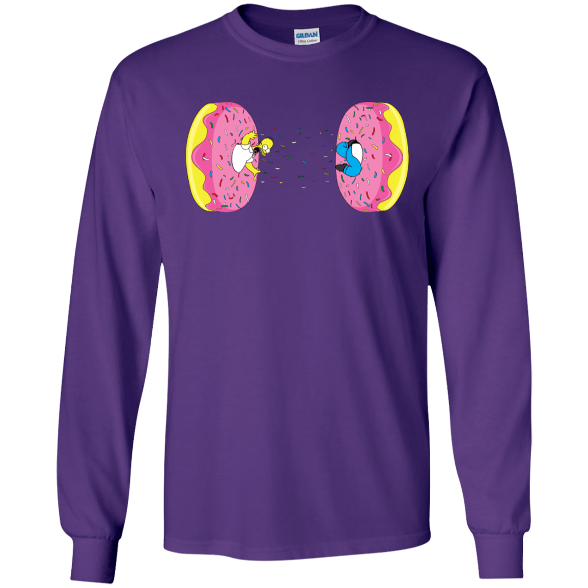 T-Shirts Purple / S Donut Portal Men's Long Sleeve T-Shirt