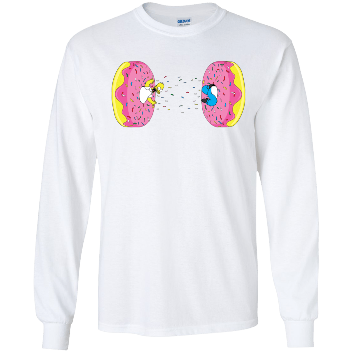 T-Shirts White / S Donut Portal Men's Long Sleeve T-Shirt