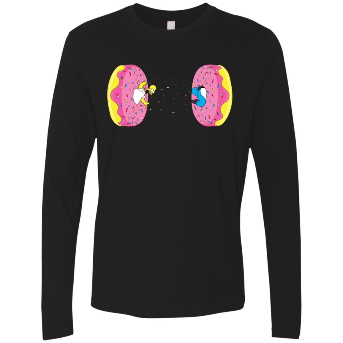 T-Shirts Black / S Donut Portal Men's Premium Long Sleeve