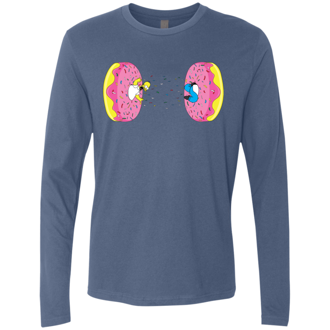 T-Shirts Indigo / S Donut Portal Men's Premium Long Sleeve