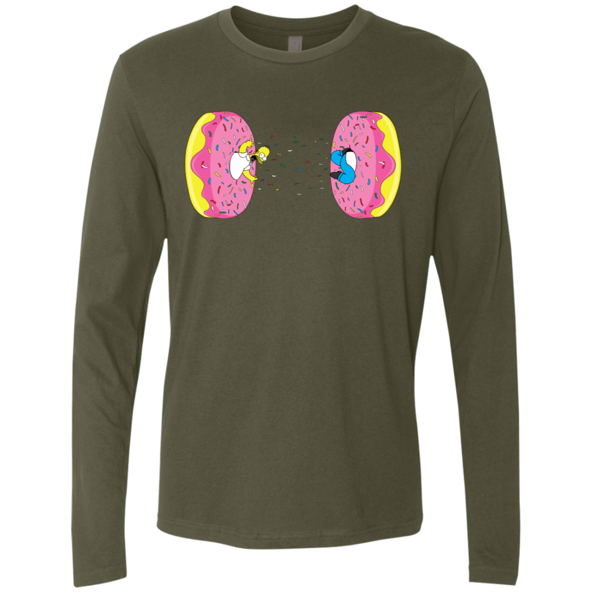 T-Shirts Military Green / S Donut Portal Men's Premium Long Sleeve
