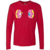 T-Shirts Red / S Donut Portal Men's Premium Long Sleeve