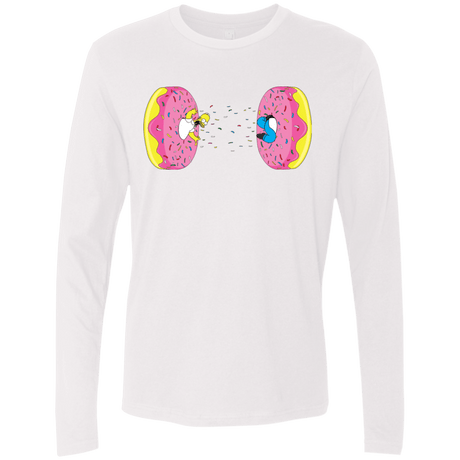 T-Shirts White / S Donut Portal Men's Premium Long Sleeve