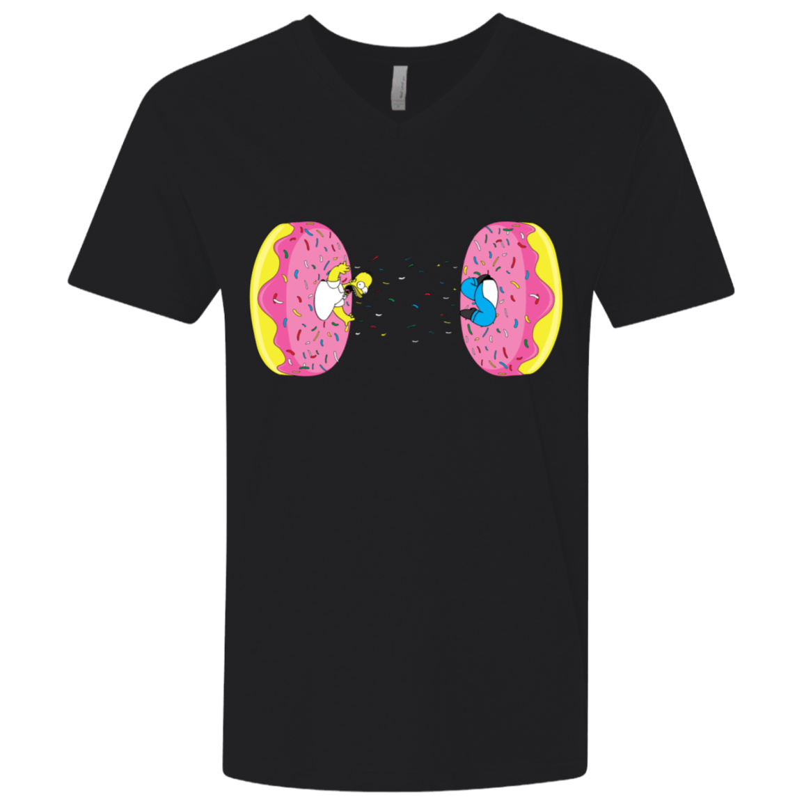 T-Shirts Black / X-Small Donut Portal Men's Premium V-Neck