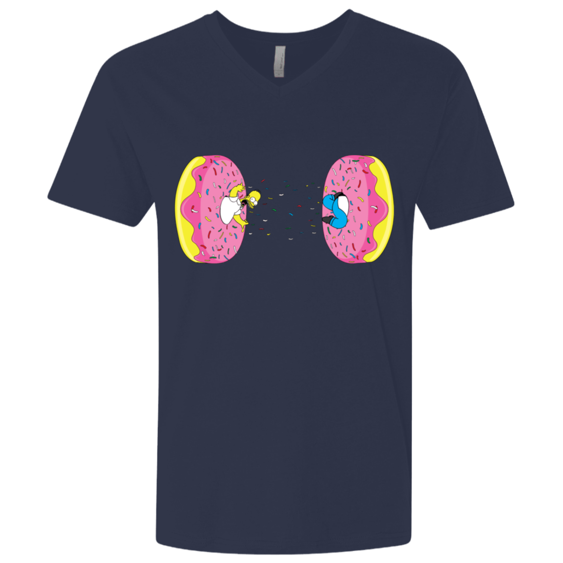T-Shirts Midnight Navy / X-Small Donut Portal Men's Premium V-Neck