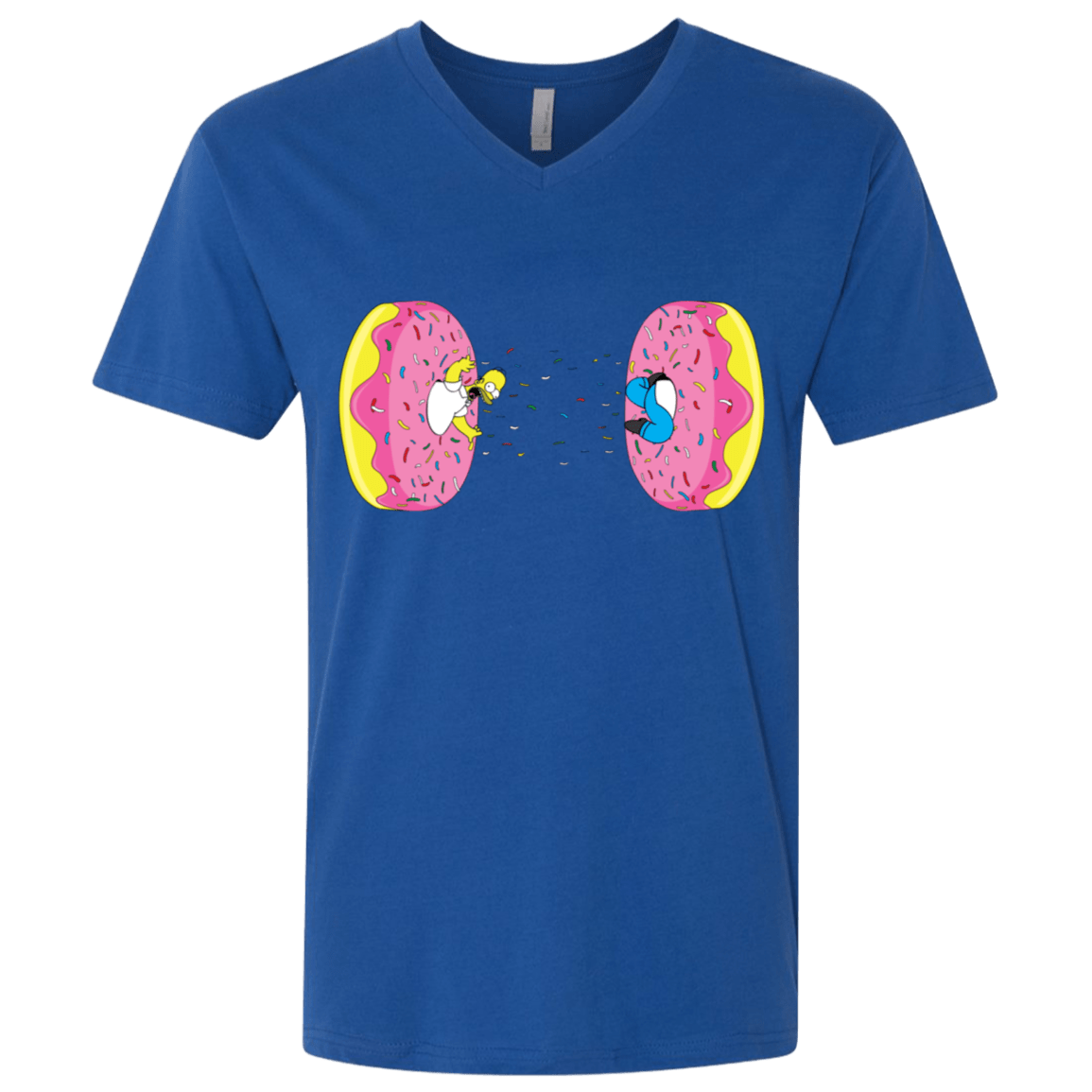 T-Shirts Royal / X-Small Donut Portal Men's Premium V-Neck