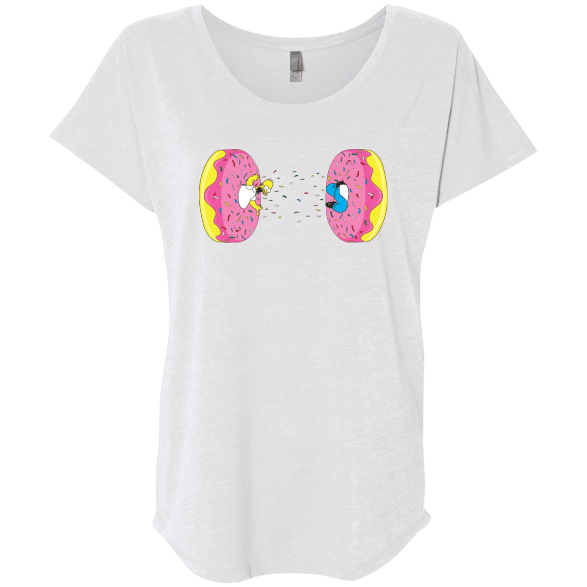 T-Shirts Heather White / X-Small Donut Portal Triblend Dolman Sleeve