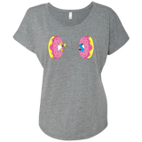 T-Shirts Premium Heather / X-Small Donut Portal Triblend Dolman Sleeve