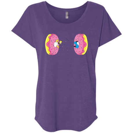 T-Shirts Purple Rush / X-Small Donut Portal Triblend Dolman Sleeve