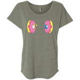 T-Shirts Venetian Grey / X-Small Donut Portal Triblend Dolman Sleeve